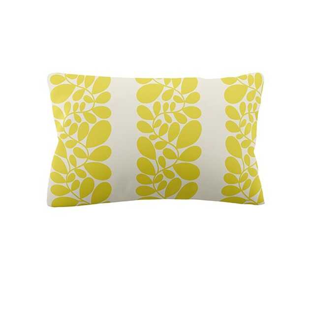 Orla Kiely Sycamore Stripe Pillowcase Pair, Yellow