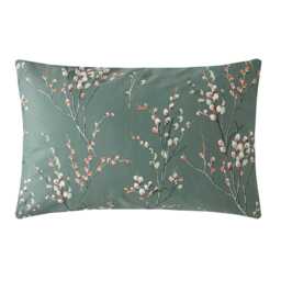 Laura Ashley Pussy Willow Pillowcase Pair, Fern Green - thumbnail 1