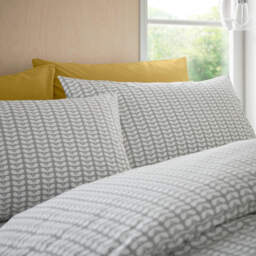 Orla Kiely Tiny Stem Standard Pillowcase Pair, Light Cool Grey - thumbnail 2