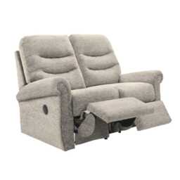 G Plan Holmes 2 Seater Fabric Power Recliner Sofa, Porto Ice - thumbnail 2