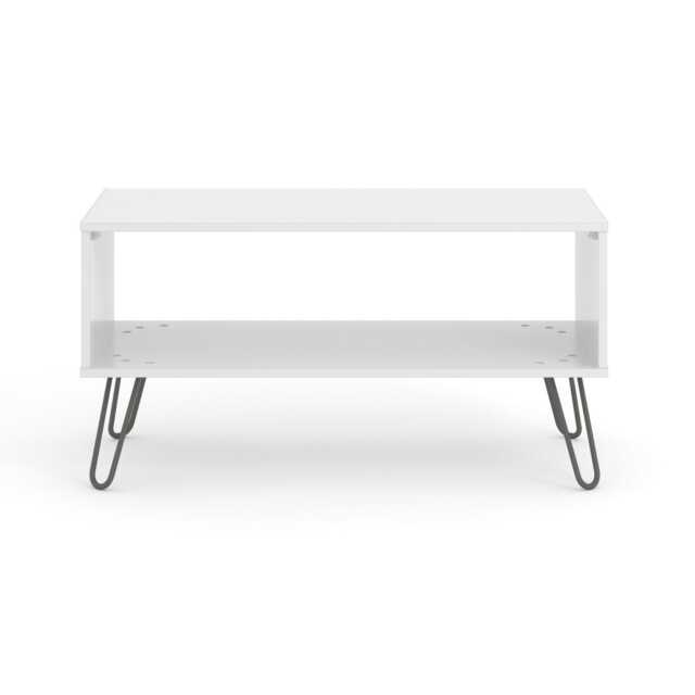 Casa Alden Open Shelf Coffee Table, White - image 1