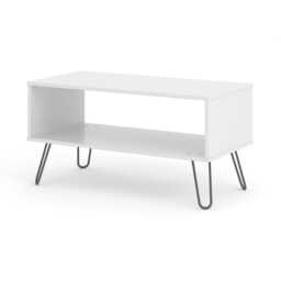 Casa Alden Open Shelf Coffee Table, White - thumbnail 2