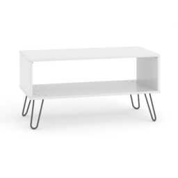 Casa Alden Open Shelf Coffee Table, White - thumbnail 4