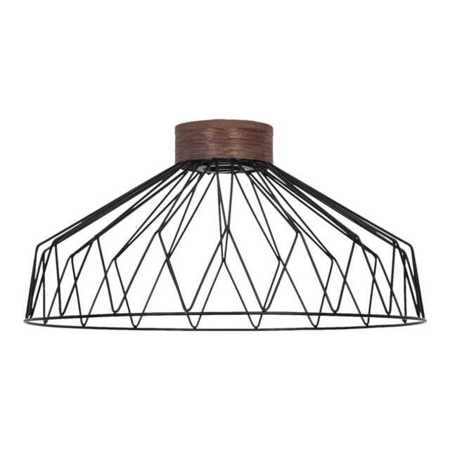 Casa Berlin Pendant Ceiling Shade, Metal, Black