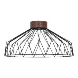 Casa Berlin Pendant Ceiling Shade, Metal, Black
