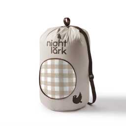 Night Lark by Fine Bedding Company Gingham Coverless Duvet Set, 10.5 Tog, Single, Natural - thumbnail 3