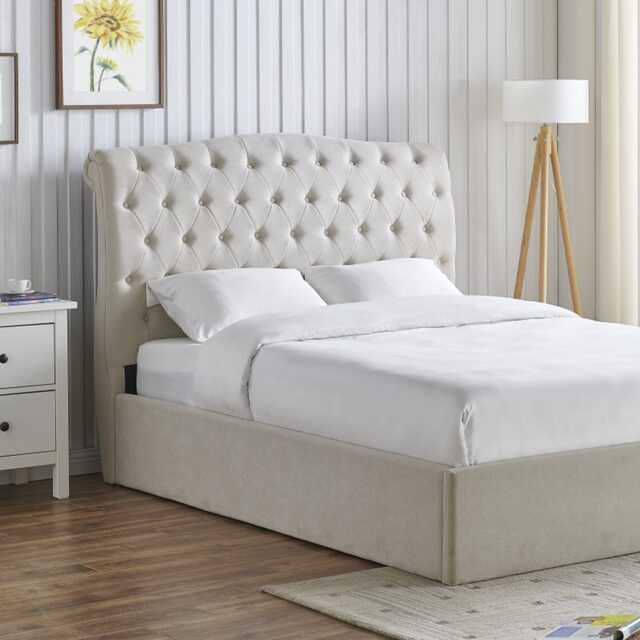 Casa Gerbera Storage Bed Frame, Single, Natural - image 1