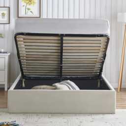 Casa Gerbera Storage Bed Frame, Single, Natural - thumbnail 3