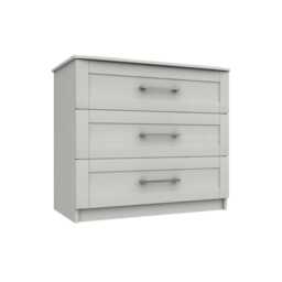 Casa Madrid 3 Drawer Chest, Grey - thumbnail 1