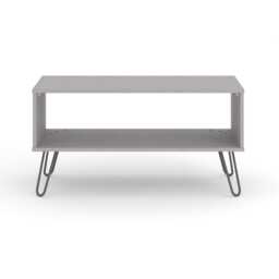 Casa Alden Open Shelf Coffee Table, Grey - thumbnail 1
