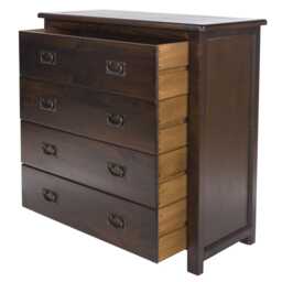 Casa Brett 4 Drawer Chest, Walnut - thumbnail 3