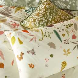 Clarissa Hulse Woodland Walk Standard Pillowcase Pair, Autumn - thumbnail 1