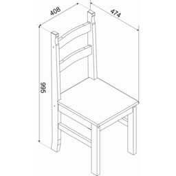 Casa Connor Dining Chair Pair - thumbnail 2