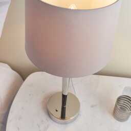 Endon Syon USB Table Lamp, Nickel - thumbnail 3