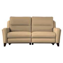 Parker Knoll Portland Large 2 Seater Power Recliner Leather Sofa, Como Mink