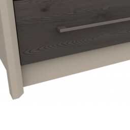 Casa Lyon 2 Drawer Bedside Cabinet, Anthracite - thumbnail 2