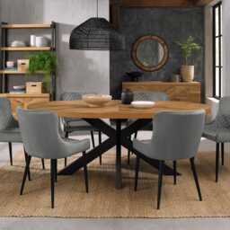Casa Eclipse Oval Dining Table - thumbnail 1