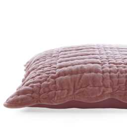 Laura Ashley Brady Scalloped Microfibre Cushion, 43cm x 43cm, Old Rose - thumbnail 3