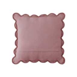 Laura Ashley Brady Scalloped Microfibre Cushion, 43cm x 43cm, Old Rose - thumbnail 4