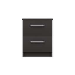 Casa London 2 Drawer Bedside Cabinet - thumbnail 2