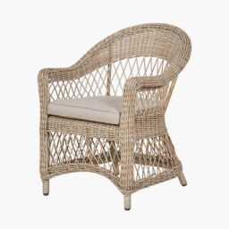 Pacific Lifestyle Pattaya Wicker Garden Bistro Set, 2 Seater, Soft Sand - thumbnail 2