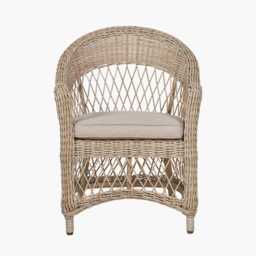 Pacific Lifestyle Pattaya Wicker Garden Bistro Set, 2 Seater, Soft Sand - thumbnail 4