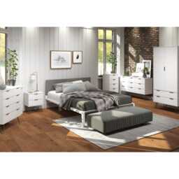 Casa Alden Bedside Cabinet, White - thumbnail 1