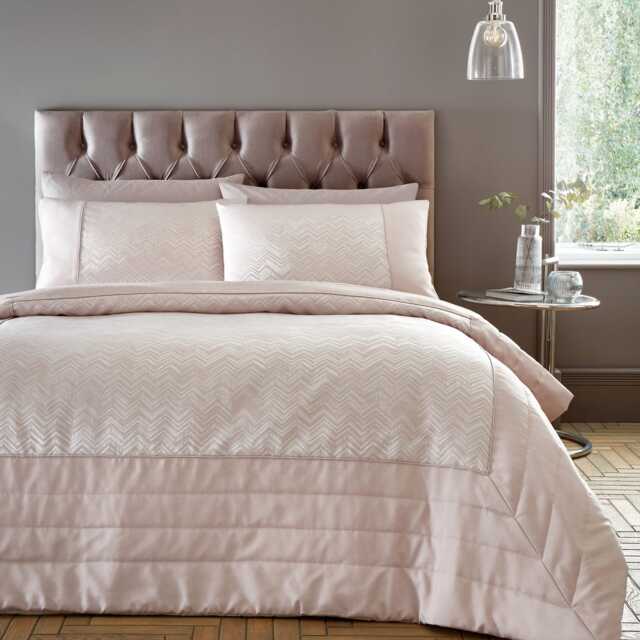 Portfolio Home Antibes Duvet Set, Single, Pink - image 1