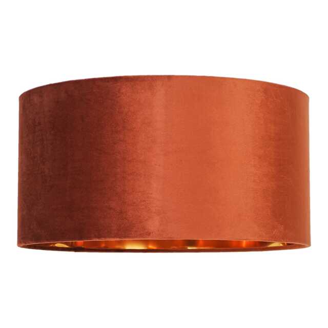 Casa London Cylinder Lamp Shade, 40cm, Large, Terracotta