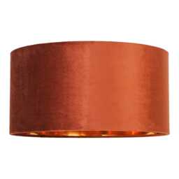Casa London Cylinder Lamp Shade, 40cm, Large, Terracotta