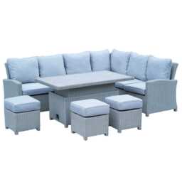 Casa Burford Garden Corner Sofa Set, 9 Seater