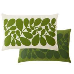 Orla Kiely Sycamore Stripe Cushion, Dill Green - thumbnail 2