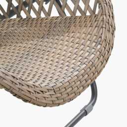 Pacific Lifestyle Tobs Water Rattan Garden Bistro Set, 2 Seater, Grey - thumbnail 4