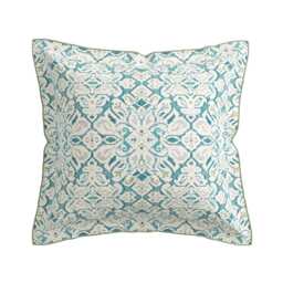 Bedeck of Belfast Hallie Square Oxford Pillowcase Set, Celadon