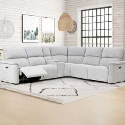 Casa Jazz Fabric Corner Sofa with Head Tilt & Lumbar