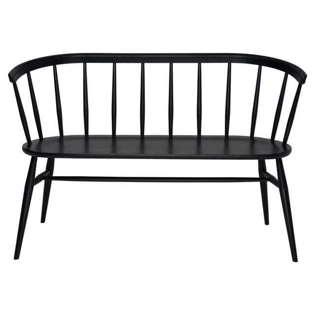 Ercol Heritage Dining Bench, Black - image 1