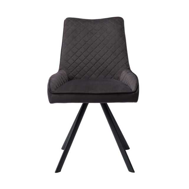 Casa Brooklyn Velvet Dining Chair, Grey - image 1