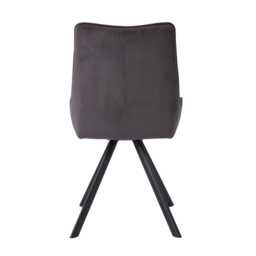 Casa Brooklyn Velvet Dining Chair, Grey - thumbnail 3
