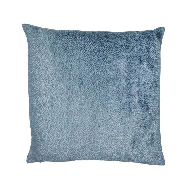 Malini Bingham Cut Velvet Large Cushion, Blue