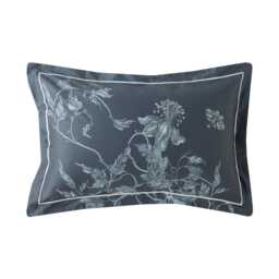 Timorous Beasties Tendril Spill Oxford Pillowcase Set, Navy - thumbnail 5