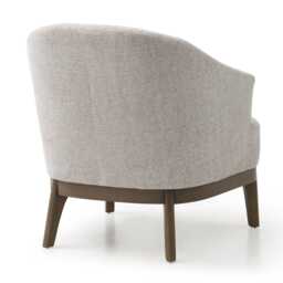 Casa Elsie Fabric Accent Chair, Natural - thumbnail 3