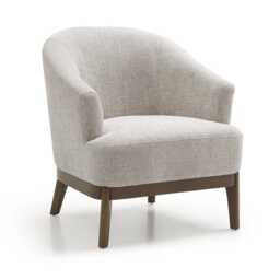 Casa Elsie Fabric Accent Chair, Natural - thumbnail 2