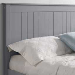 Casa Lily Low Footend Bed Frame, Double, Grey - thumbnail 3