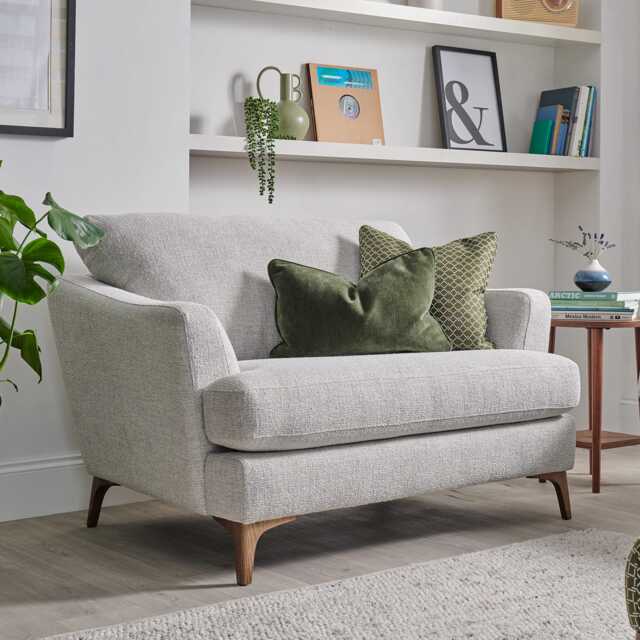 Casa Sloane Fabric Snuggler Armchair, Bellaria Pearl - image 1