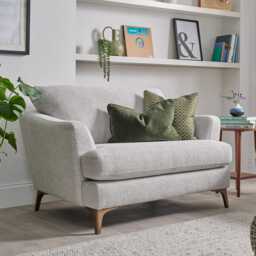 Casa Sloane Fabric Snuggler Armchair, Bellaria Pearl - thumbnail 1