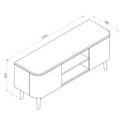 Jual Oslo TV Cabinet - thumbnail 3