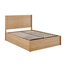 Casa Jase Storage Bed Frame, Double, Oak - thumbnail 2
