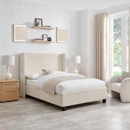 Casa Nigella Bed Frame, Double, Natural - thumbnail 1