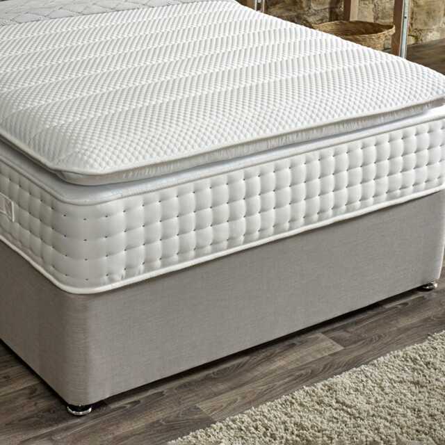 Casa Harmony Divan Bed Set with Floorstanding Headboard, Super King - image 1