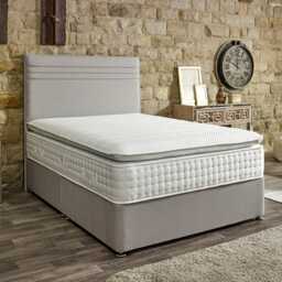 Casa Harmony Divan Bed Set with Floorstanding Headboard, Super King - thumbnail 2